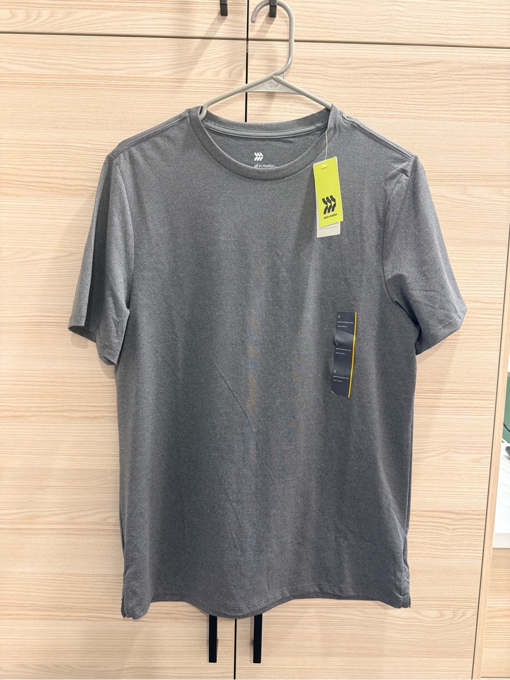 all in motion Men's Short Sleeve Crew Tee in Heather Gray